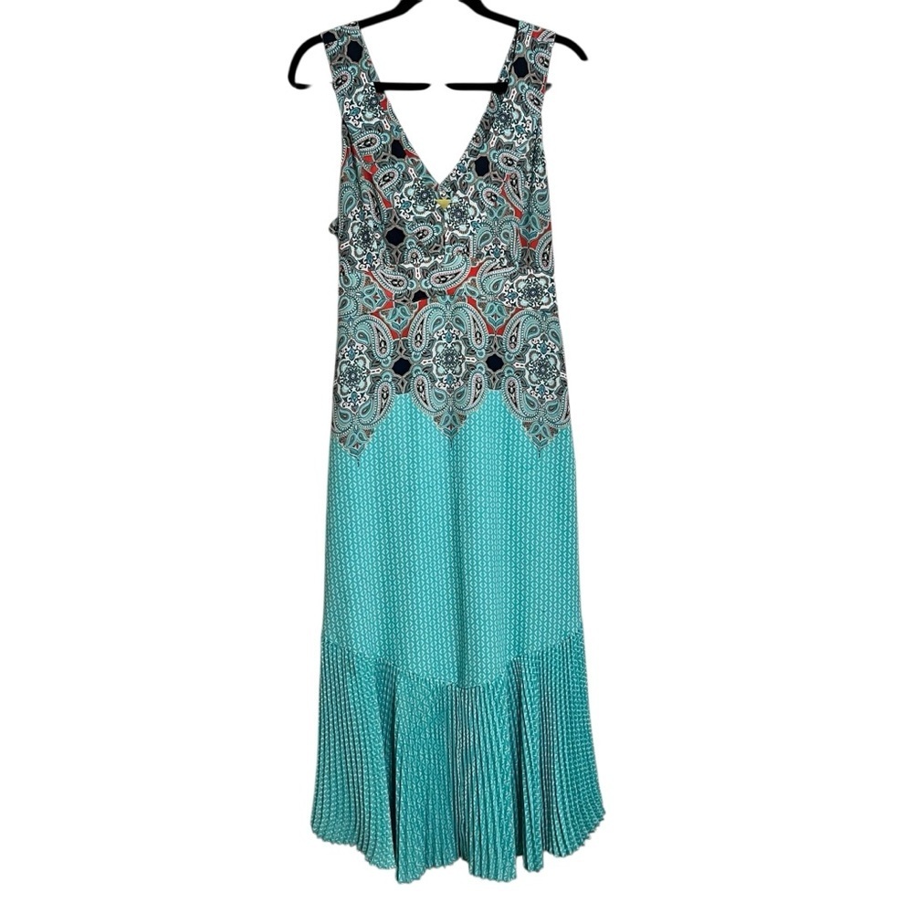 Anthropologie Maeve Canyon Creek Turquoise Dress - Picture 4 of 16